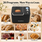 BreadEase 20-program bread maker recipe options