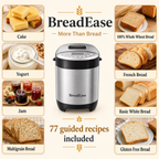 BreadEase bread maker recipes including bread, cake, yogurt and jam